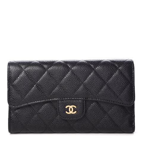 chanel caviar long flap wallet|CHANEL.